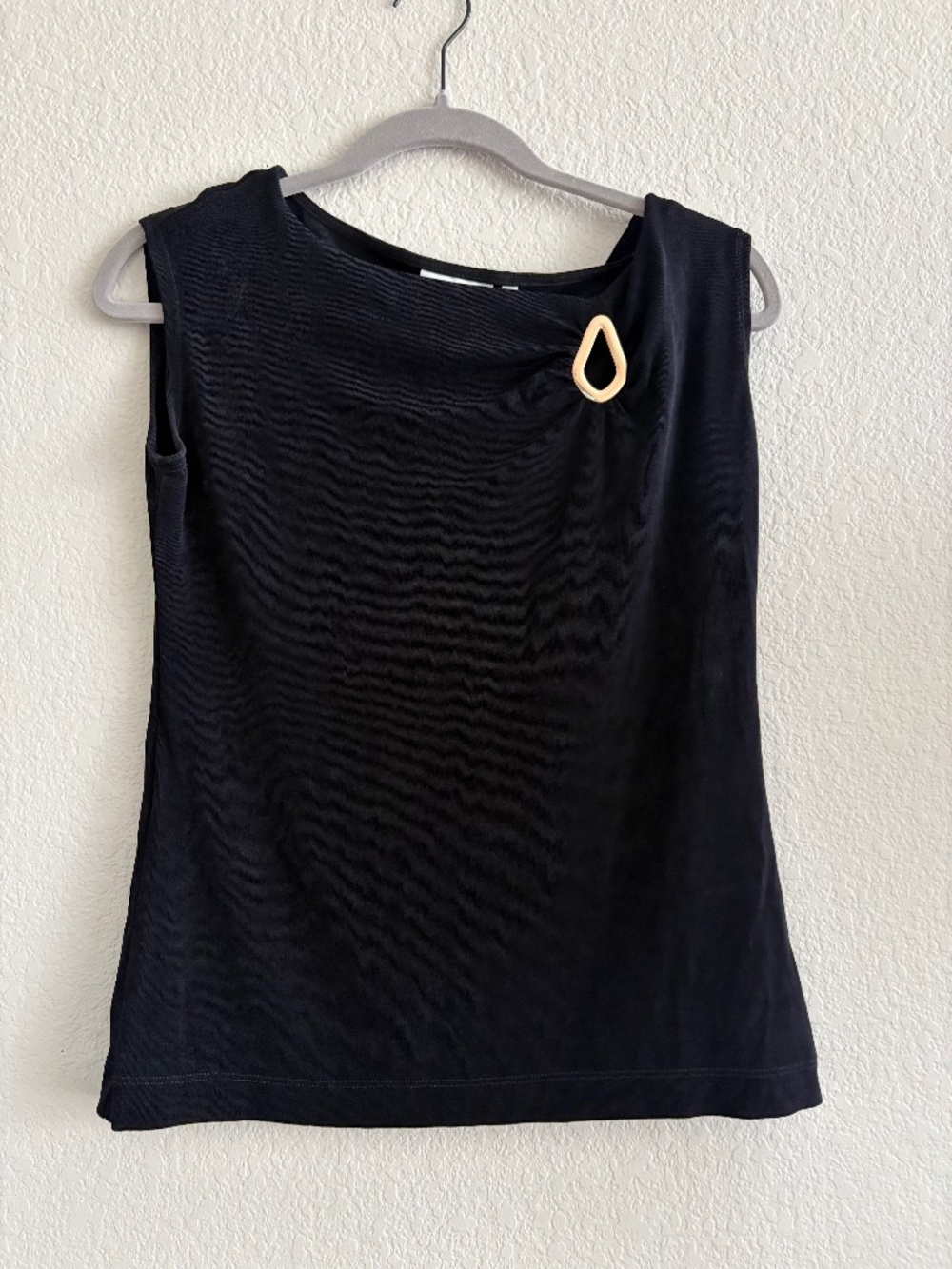 Chico’s Black Draped Top
